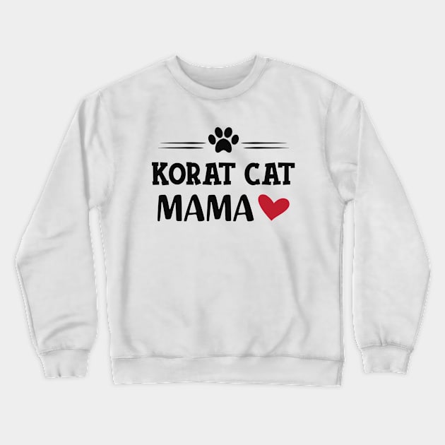 Korat Cat Mama Crewneck Sweatshirt by KC Happy Shop